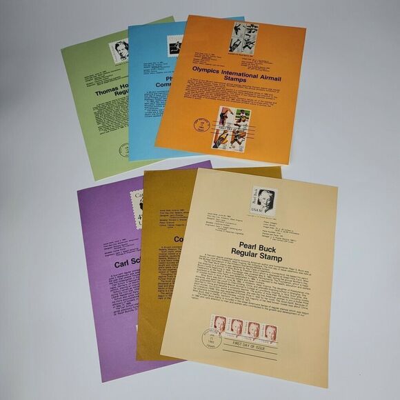 Lot of 6 Stamps First Day Of Issue 1983. - Picture 1 of 7